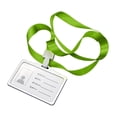 thumbnail image 1 of Amdohai Horizontal Transverse Aluminum Alloy ID Name Card Case Business Work Card Badge Holder with Lanyard, 1 of 6