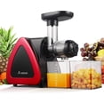 thumbnail image 2 of Cold Press Juicer, Aobosi Juicer Machine,Slow Masticating Juicers Machines with Reverse Function, Quiet Motor, High Juice Yield with Juice Jug & Brush for Cleaning (Red), 2 of 8