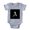 Heather Grey, variant on CafePress - Gothic Initial A - Cute Infant Baby Football Bodysuit