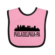 Inktastic Philadelphia Pennsylvania City Skyline Boys or Girls Baby Bib