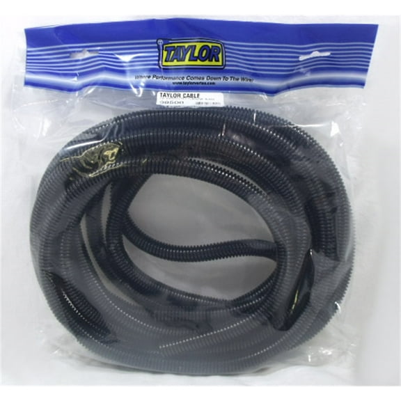 Taylor Wire / Vertex 38500 TAY38500 1/2IN CONVOLUTED TUBING 25FT BLACK