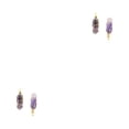 thumbnail image 2 of VONKY Hexagon Column Charm Women Handmade Hanging Pendant Multicolor Exquisite Crystal Charms Chain Earring Using Accessories Amethyst Amethyst 2Set, 2 of 6