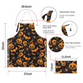 thumbnail image 7 of Halloween Spider Bat Apron-Garden Aprons for Women with Pockets-Cotton Linen Waterproof Kitchen Cooking Gardening Aprons Adjustable for Kitchen,Cooking,BBQ and Salon 32"x27", 7 of 7