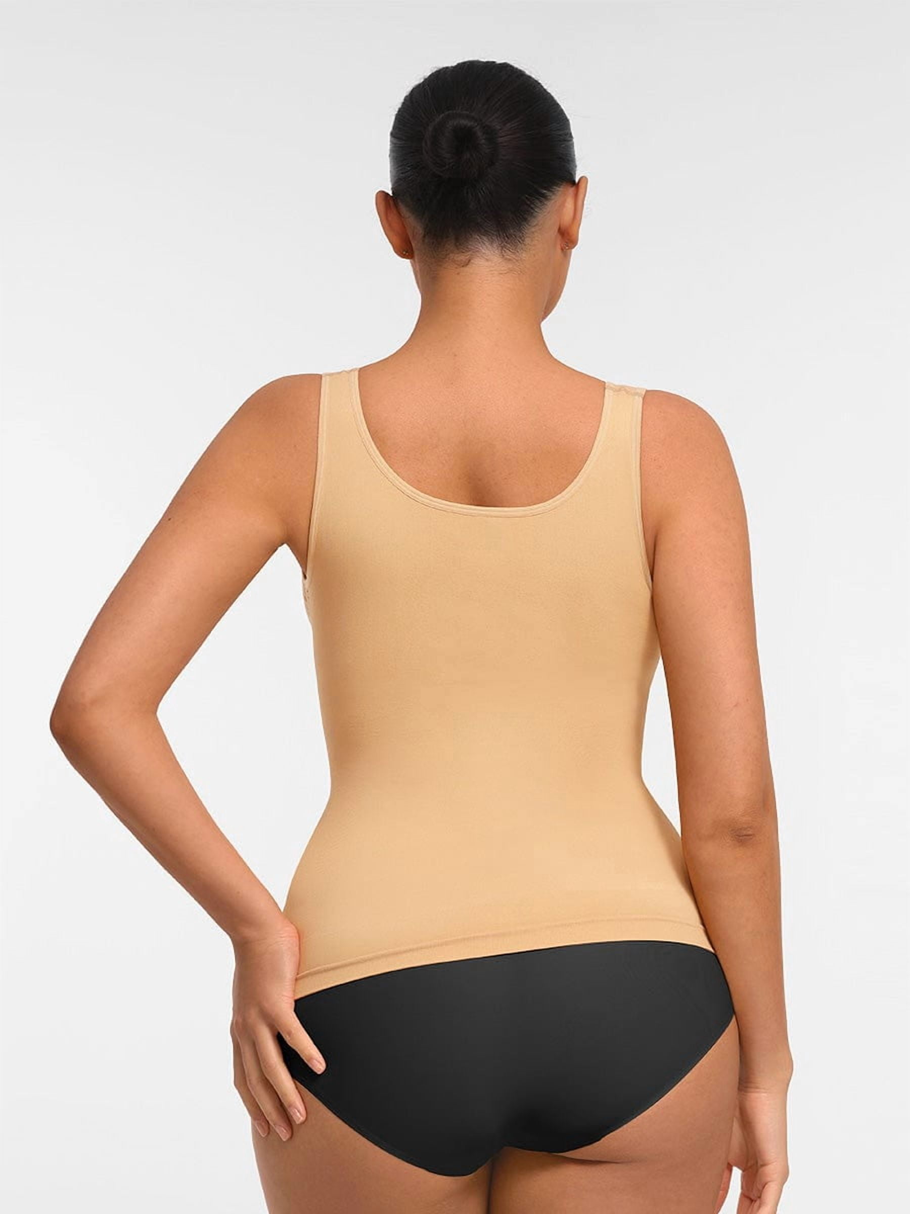 FeelinGirl Women's Bust Support Shapewear Tank with Waist and Abdomen Control, Sizes S-3XL