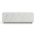 thumbnail image 1 of Pemberly Row Contemporary Accent White Finish Marble Coffee Table, 1 of 7
