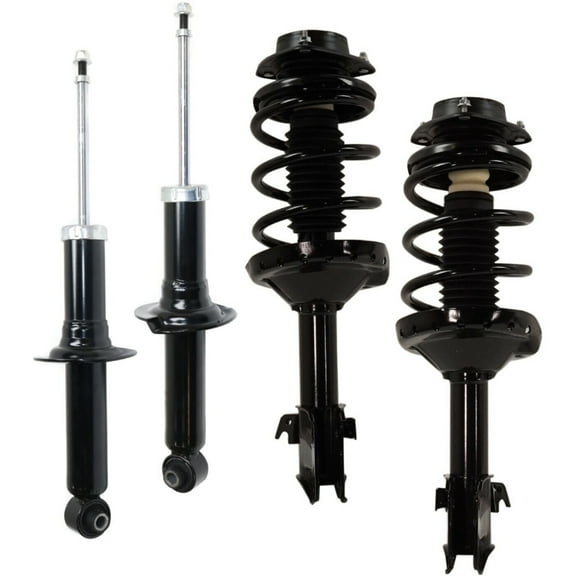 Shocks and Loaded Struts For Subaru 09-13 Forester 4Pc Front and Rear Fits select: 2010 SUBARU FORESTER XS, 2011-2013 SUBARU FORESTER 2.5X PREMIUM
