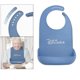 thumbnail image 3 of Babero de silicona para adultos con bolsillo Protector impermeable a la hora de comer Protector de tela para adultos con discapacidad Lavable Baberos de comida para personas mayores azul, 3 of 5