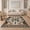 Beige, Pattern 1, variant on ODIKA 4'x6' Machine Washable Non-Slip Area Rug, Vintage Inspired with Intricate Geometric Motifs High Traffic Rug, Orange, 125992
