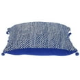 thumbnail image 5 of Parkland Collection Transitional Woven Blue Square 18" x 18" Pillow, 5 of 6