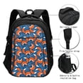 thumbnail image 3 of Pofeuu Abstract Vintage Fox and Plants Print Storage Laptop Backpack with USB Charging Port[Water Resistant] College Computer Bookbag Fits, 3 of 7