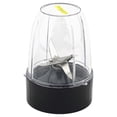 thumbnail image 2 of Felji 18 oz Short Cup with Flip To Go Lid + Extractor Blade for NutriBullet Lean NB-203 1200W Blender, 2 of 9