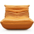 thumbnail image 3 of Bean Bag Chairs Gaming Chair Cozy Fireside Chair Single Sofa Couch for Living Room Bedroom Orange, 3 of 9
