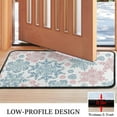 thumbnail image 3 of Blue and Pink Christmas Snowflake Pattern Door Rugs,Washable Non Slip Door Mats Indoor,Decorative Door Mats,Entry Mat Indoor for Entrance,Bedroom,Kitchen,Bathroom,30"x17", 3 of 6