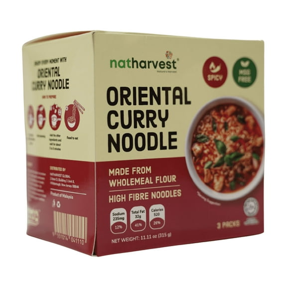 Oriental Curry Noodle (3pcs pack), 11.11 oz (315 gm)