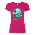 thumbnail image 2 of Wild Bobby, Tarpon Extreme Womens Slim Fit Junior Tee, Raspberry, Large, 2 of 3