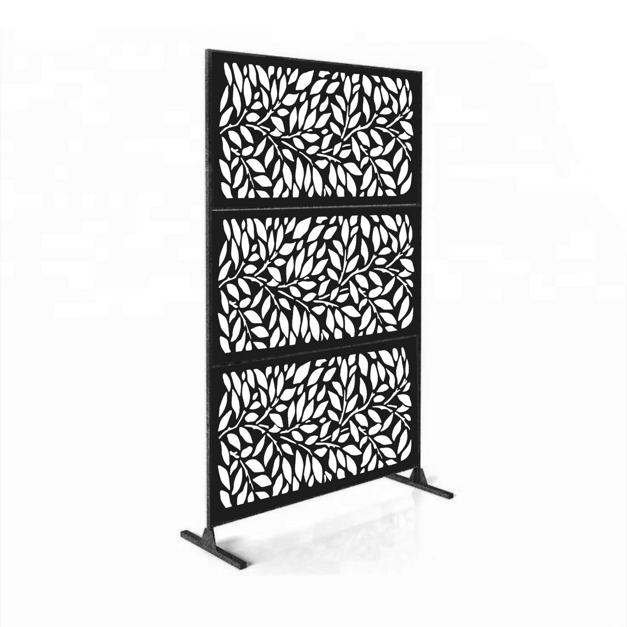 Highlander Home Laser Cut Decorative Steel Privacy Panel, Metal Fencing Perfect for Indoor