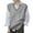 Grey, variant on V Neck Sweater Vest for Women Oversized Sleeveless Loose Knit Tops Cable Knit Style Navy One Size