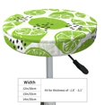 thumbnail image 2 of green Various lemons Round Bar Stool Seat Covers, Elastic Round Chair Cover Stool Seat Slipcover Bar Stool Cushions Round Pad for 12-14 inch, 2 of 5