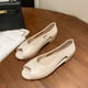 thumbnail image 1 of Adecuado para múltiples escenarios, sandalias de verano para mujer, sandalias de moda con tacón grueso y punta abierta, zapatos planos informales sin cordones, 1 of 6