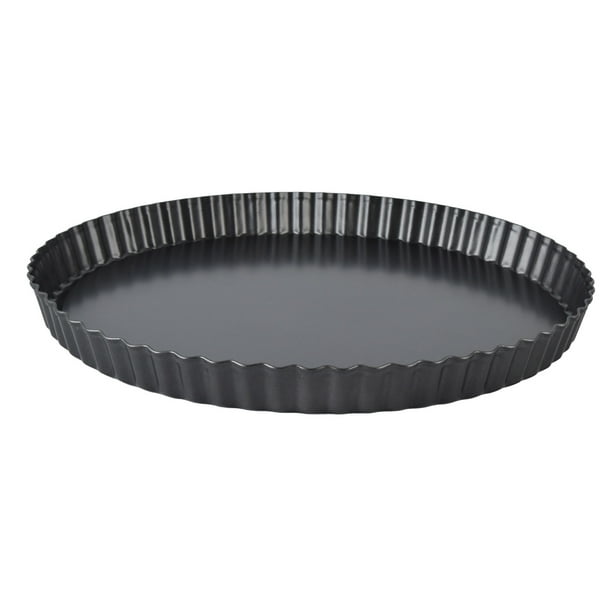 Molde para tartas, molde para quiche, antiadherente, para hornear, hondo, con fondo extraíble, de 11 pulgadas