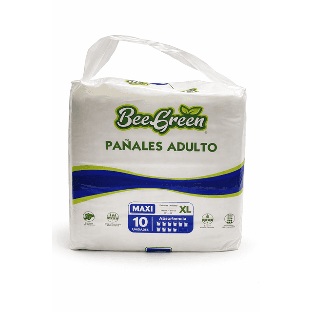 Pañales Para Adulto Absorbentes Y Cómodos Maxi XL - Beegreen