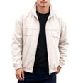 thumbnail image 3 of Full Zip Jackets for Men,Lightweight Windproof Waterproof Outdoor Casual Rain Coat,Packable Design for Hiking,Fishing, 3 of 6