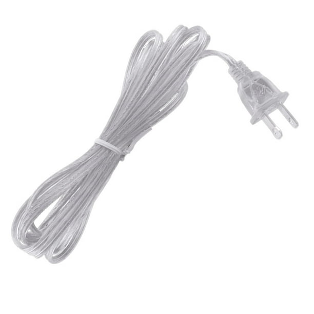 B&P Lamp® 8 Ft. Length, Clear Silver, 18/2 Lamp Cord Set, Spt2