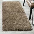 thumbnail image 3 of SAFAVIEH California Plush Solid Shag Runner Rug, Taupe, 2'3" x 7', 3 of 12