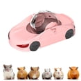 thumbnail image 1 of Hámster rueda de hámster hámster carro de juguete multifunción novedoso bola transparente de bola de mascota pequeña para animales pequeños hurd rata Rosa, 1 of 8