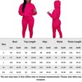 thumbnail image 2 of Chándal Con Capucha Conjunto de pantalones de chándal largos informales deportivos con cordón de manga larga para mujer Cgtredaw Rosa Roja L para Mujer, 2 of 7