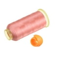 thumbnail image 3 of Unique Bargains Polyester Embroidery Thread Thread Spools Savers Kit, Old Rose Orange, 3 of 6