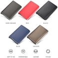 thumbnail image 3 of Sonducket Monedero de bloqueo multiusos, tamaño compacto, tarjetero, exquisito diseño Simple, ranuras autoadhesivas, suministros para hombre Carteras Negro Sonducket AP012206-03, 3 of 6