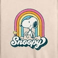 thumbnail image 3 of Peanuts - Snoopy Rainbow Clouds - Women's Lightweight French Terry Long Sleeve Shirt, 3 of 6