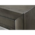 thumbnail image 2 of Queen Size Solid Wood Platform Bed with Bookcase Headboard and Side Storage, Grey for Bedroom, 2 of 8