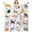 Cat 3, variant on Cute Cat Blanket Animals Pet Pattern Gifts for Cat Lovers Soft Lightweight Flannel Blankets for Users Adults 50"x40"