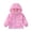 Pink 1, variant on Girls' Lightweight Windbreaker – Water Resistant Hooded Jacket with Cartoon Animal Print & Knit Lining, Casual Zip-Up Spring Fall Coat for School & Play