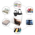thumbnail image 5 of KLL Scottish Cow In Isle Of Skye Laundry Hamper,Large Canvas Fabric Lightweight Storage Basket Toy Organizer Dirty Clothes Collapsible Waterproof, 5 of 6