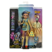 Monster High Cleo De Nile Fashion Doll with Blue Streaked Hair, Accessories & Pet Dog
