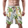 thumbnail image 1 of NICKSUN Men's Swim Trunks, Cute Print Quick Dry Summer Board Beach Shorts with Mesh Lining and Pockets, 1 of 6