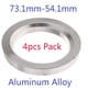 thumbnail image 2 of 8 Piezas De Anillos De Espiga De Aleación De Aluminio De Resistencia, Junta Espaciadora De De Rueda kusrkot Junta de espaciador de cubo de anillos de espiga, 2 of 8