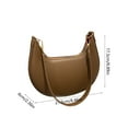 thumbnail image 3 of Leather Women's Shoulder Bag Crossbody Messenger Purse with Adjustable Strap for Phone & Essentials, Compact Casual Handbag for Work, Dating, Travel & Daily Use(Brown),Ccwuwei, 3 of 7