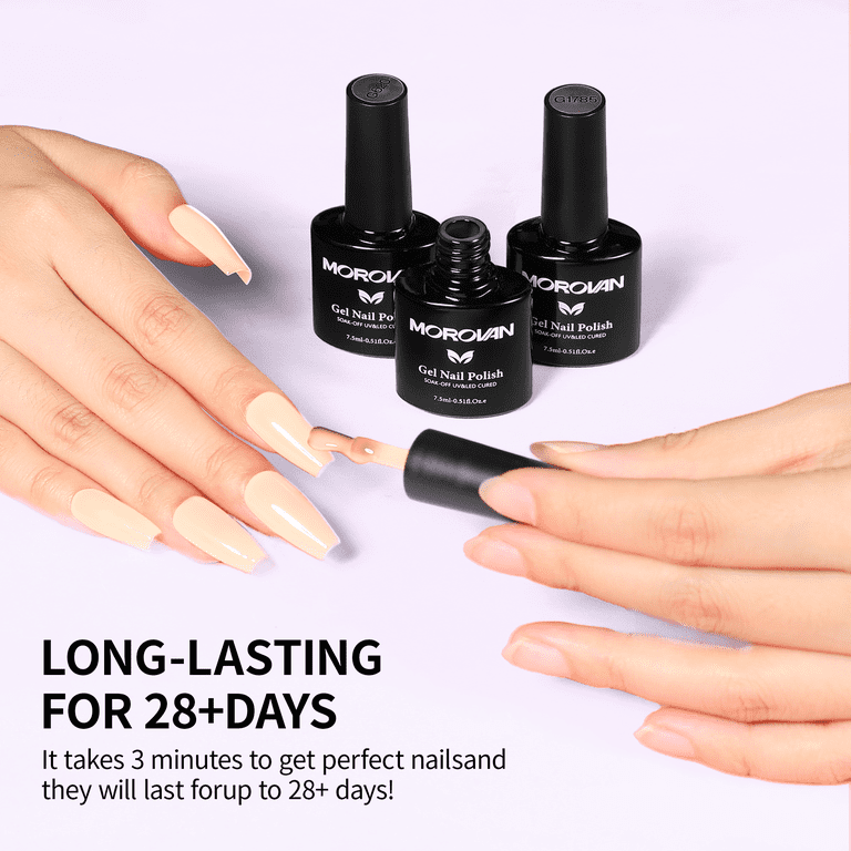 Morovan Gel Nail Polish Starter Kit, 6 Colors with UV Lamp photo 4