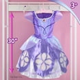 thumbnail image 6 of Disney Jr. Sofia the First Royal Magic Dress-Up Set, Kids Dress-Up and Pretend Play Costume with Sofia Dress, Tiara, and Collectible Charm, Walmart Exclusive, 6 of 7