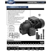 Superior Pump 94105 1 HP 15.5 GPM Cast Iron Shallow Well Jet Utility Water Pump, 25 Foot Depth
