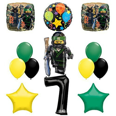 The Ultimate Lego Ninjago 7th Birthday Party Supplies and Balloon Decorations
