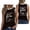 Black, variant on Casual Shirts for Womens Double Side Print Sleeveless Lightweight Knit Womens Undershirts,Green,3XL