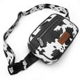 thumbnail image 7 of Wrangler Waist Pack for Women Cow Print Fanny Pack Men's Crossbody Belt Bag With Guitar Strap, A-Black, 7 of 7