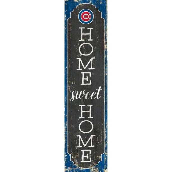 Chicago Cubs 24" Home Sweet Home Leaner Sign