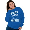 thumbnail image 4 of Stay Focused Photographer Camera Pun Sweatshirt for Men or Women Brisco Brands S, 4 of 6