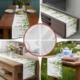 thumbnail image 6 of Green Eucalyptus Leaves Table Runner 72 Inches Long,Weeping Spring Botanical Summer Cotton Linen Table Runners Dresser Scarves,Decorative Tabletop Scarf Furniture Cover for Home Dinner Party 13"x72", 6 of 8